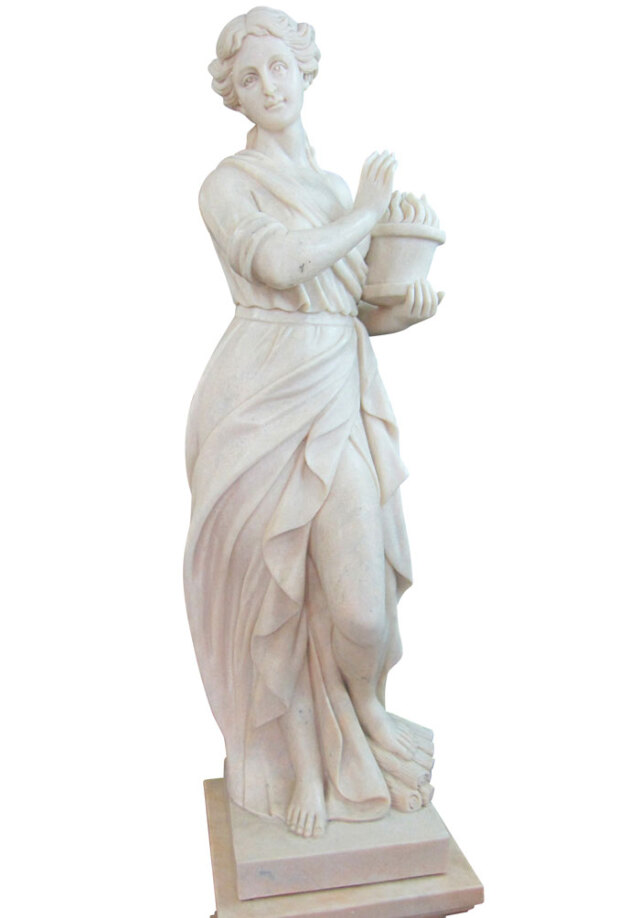 天然大理石彫刻（石像） ぬくもりのヴィーナス（冬） 女性像 の販売