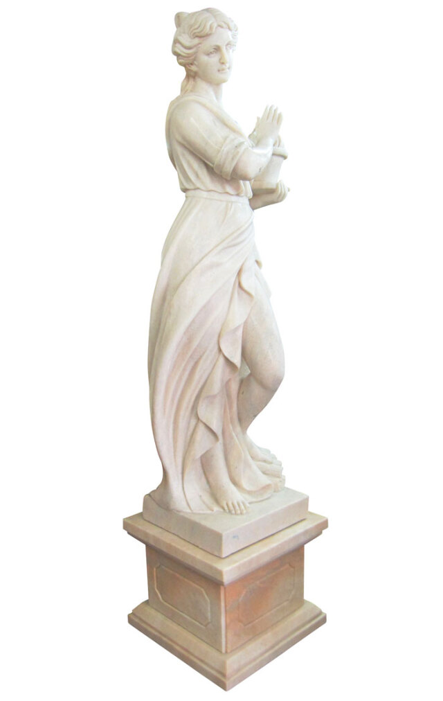 天然大理石彫刻（石像） ぬくもりのヴィーナス（冬） 女性像 の販売