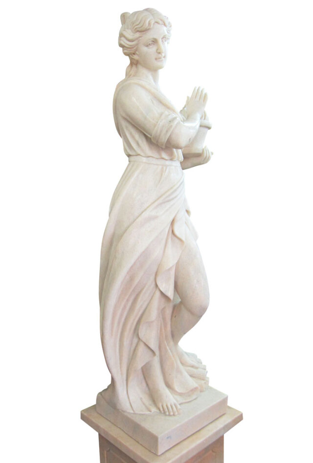 天然大理石彫刻（石像） ぬくもりのヴィーナス（冬） 女性像 の販売