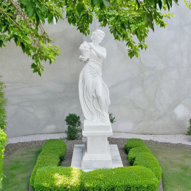 天然大理石彫刻 花かごを持つヴィーナス（春） の販売ページです。