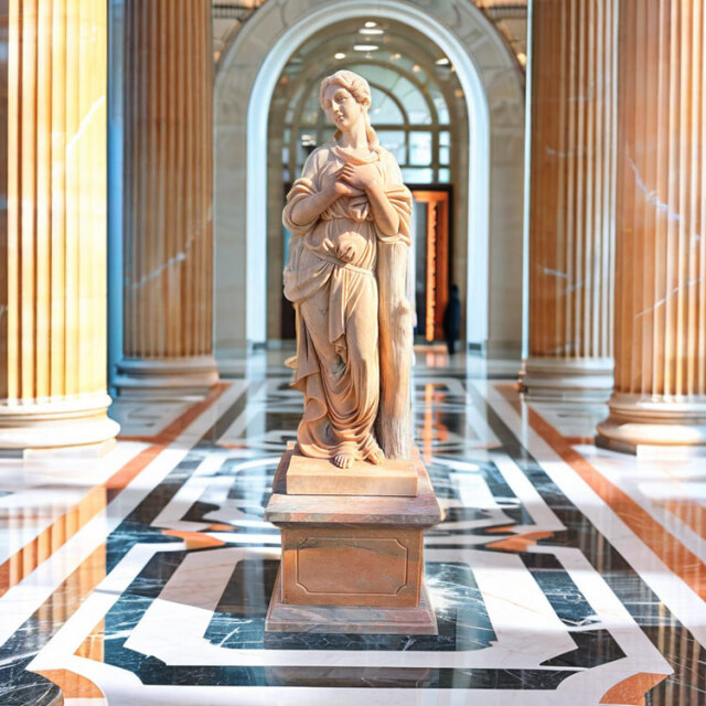 天然大理石彫刻 やすらぎのヴィーナス（冬） の販売ページです。