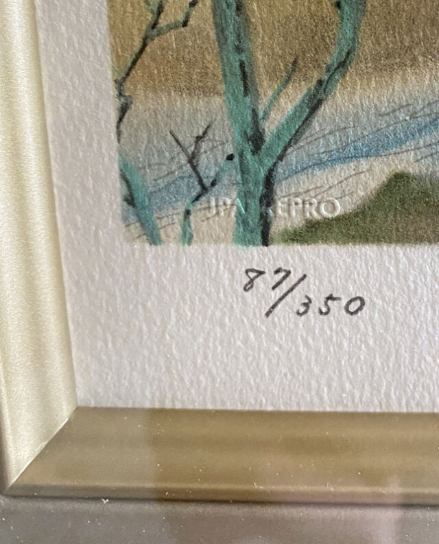 宇田荻邨（うだ てきそん） 高山寺 リトグラフ 87/350 展示品【商品