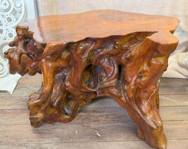 アウトレット 展示品 自然木 木の根 ローテーブル 【商品番号m-kk078】