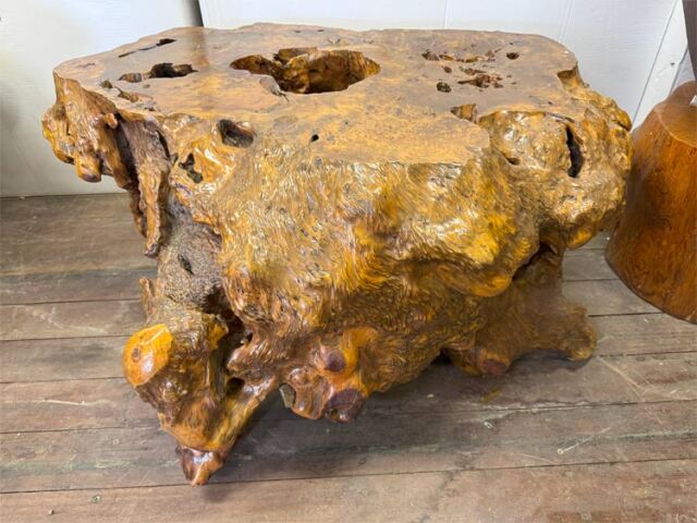 アウトレット 展示品 自然木 楠 木の根 ローテーブル 【商品番号m-kk079】