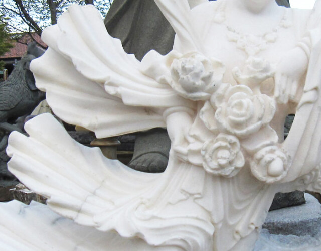 天然大理石彫刻 天女像 石像