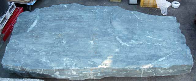 三波石 銘石 沓脱石 363cm 特大 巨大 景石 庭石 天然石 群馬県産 青石