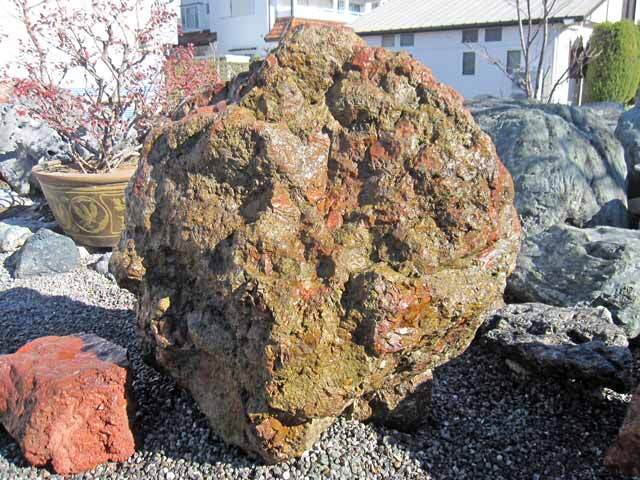 津軽錦石（青森県産）特大 銘石 165cm 1.4m超 碧玉 ジャスパー 景石