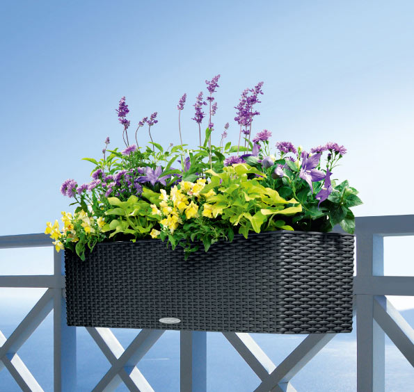 ドイツ製デザインプランター コテージ・バルコネラ80 Cottage Balconera 底面灌水セット付　【商品番号：m-LE-6580】