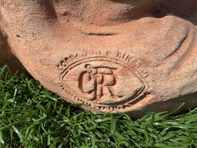 牧羊犬 テラコッタ オブジェ