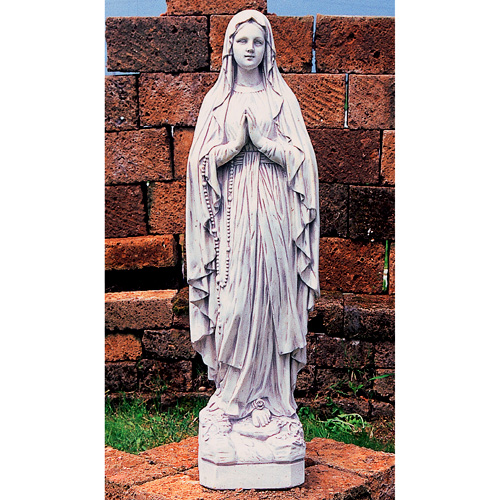 イタリア製石像（ガーデン オーナメント）　マドンナ（大）　【※商品番号：m-st1259】