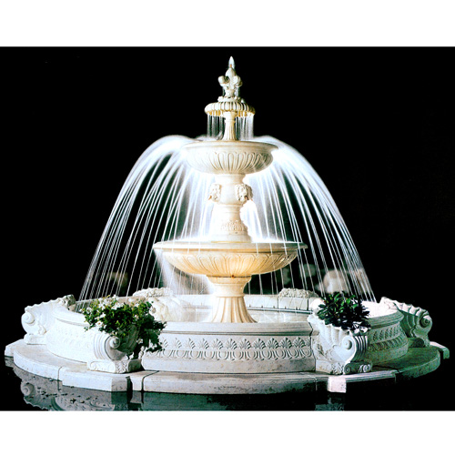 イタリア製大型噴水　メッシーナMESSINA（循環ポンプ付）　噴水でお庭を演出　【※商品番号：m-fｆ1024】