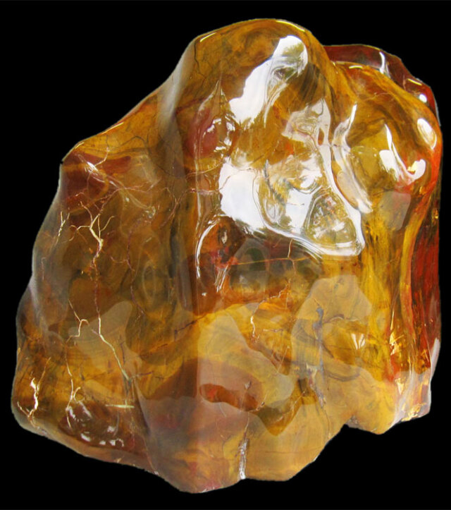 赤石 磨き 鑑賞石 水石 景石 【商品番号：m-ni131-2】