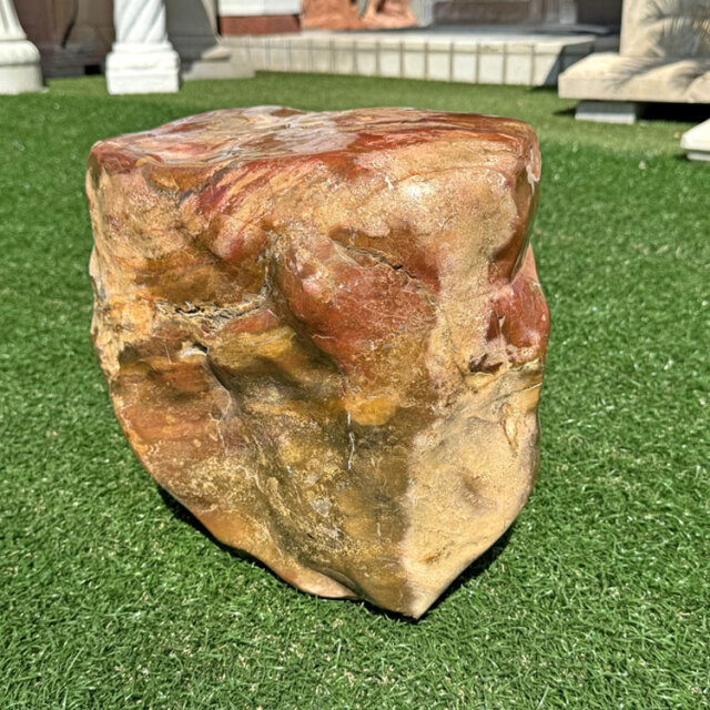 羽茂五色石 磨き 景石 鑑賞石 水石 【商品番号：m-ni135】