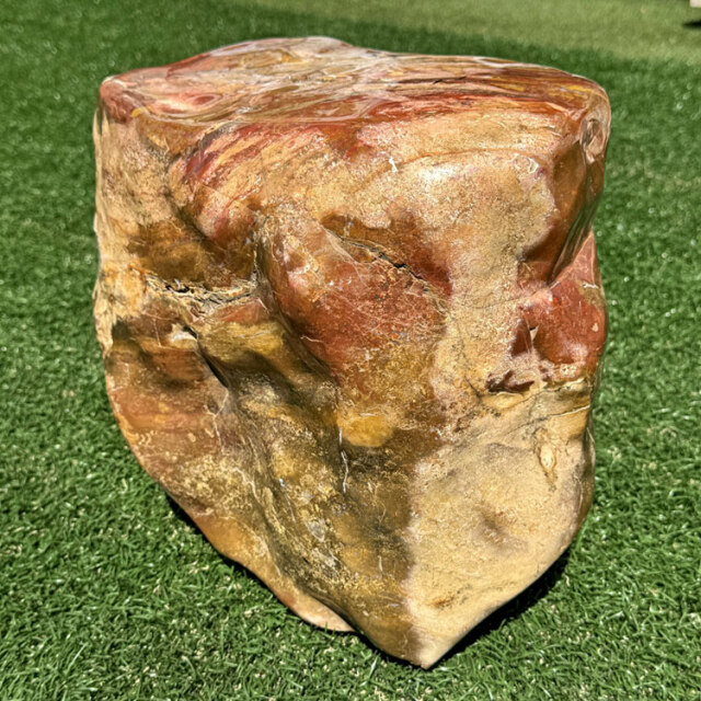 羽茂五色石 磨き 景石 鑑賞石 水石 【商品番号：m-ni135】