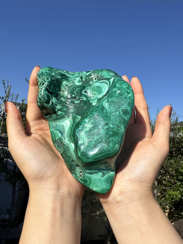 かず No.21334 擬孔雀石 （スード・マラカイト） 天然石 鉱物標本 鉱物 原石