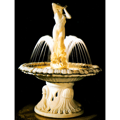 イタリア製噴水　オステアOSTIA（循環ポンプ付）　噴水でお庭を演出　【※商品番号：m-ff1008】