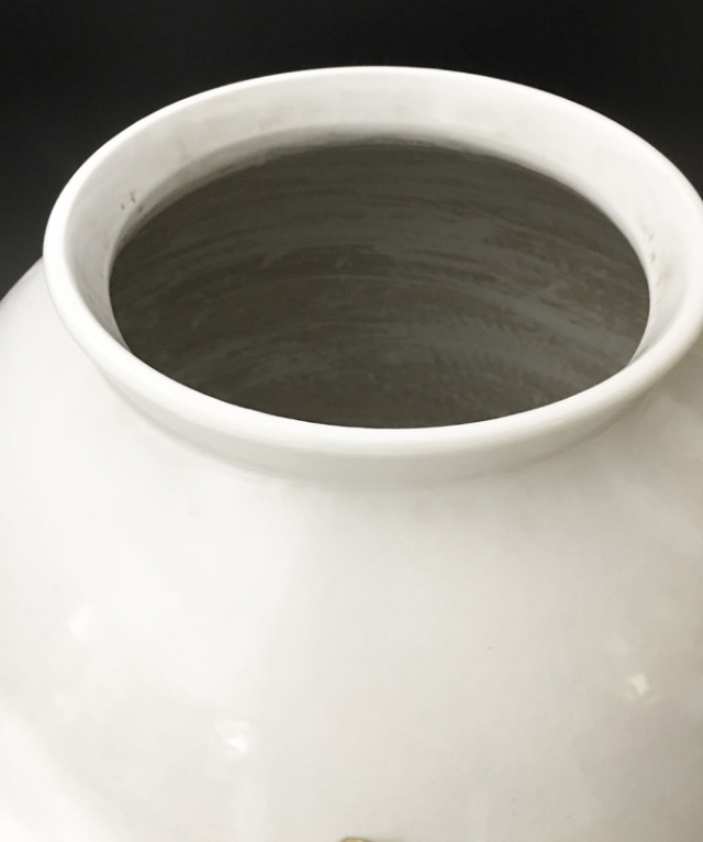 李朝 白磁大壺 高さ約46cm 韓国 朝鮮 陶磁器 希少