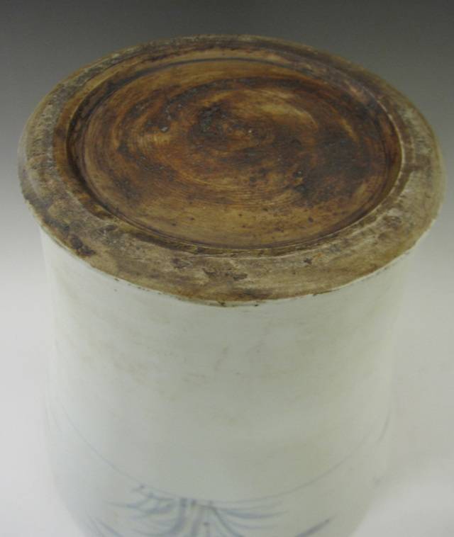 李朝 青花草花文壺 高さ約38cm 韓国 朝鮮 陶磁器 希少