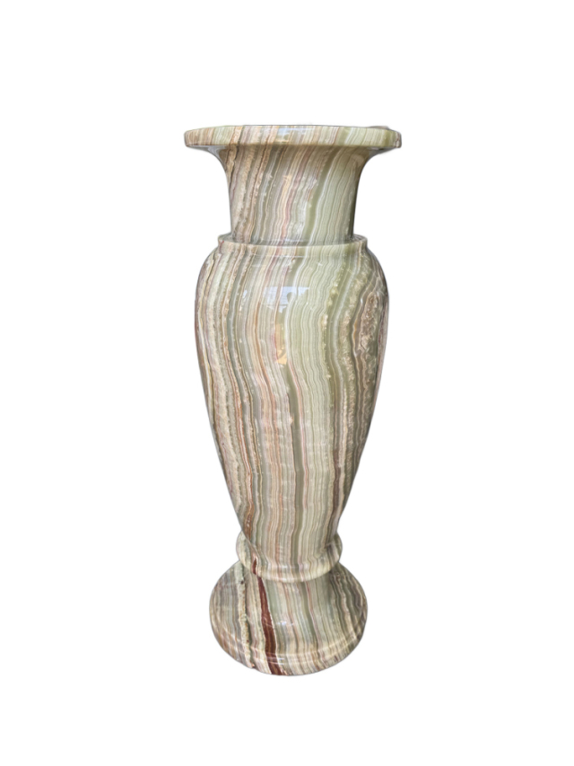 天然オニックス（オニキス） 花瓶B｜高級天然石オブジェ・大型飾り壺