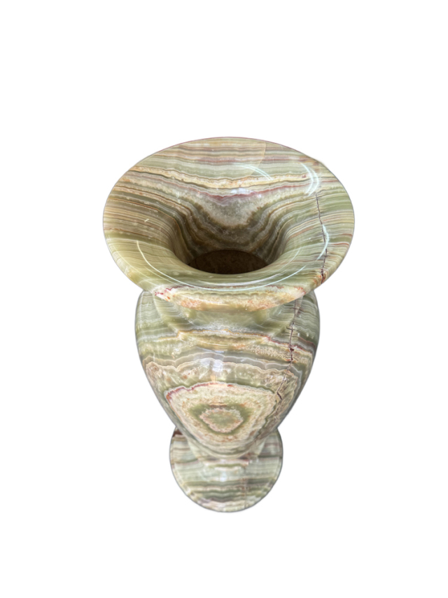 天然オニックス（オニキス） 花瓶B｜高級天然石オブジェ・大型飾り壺