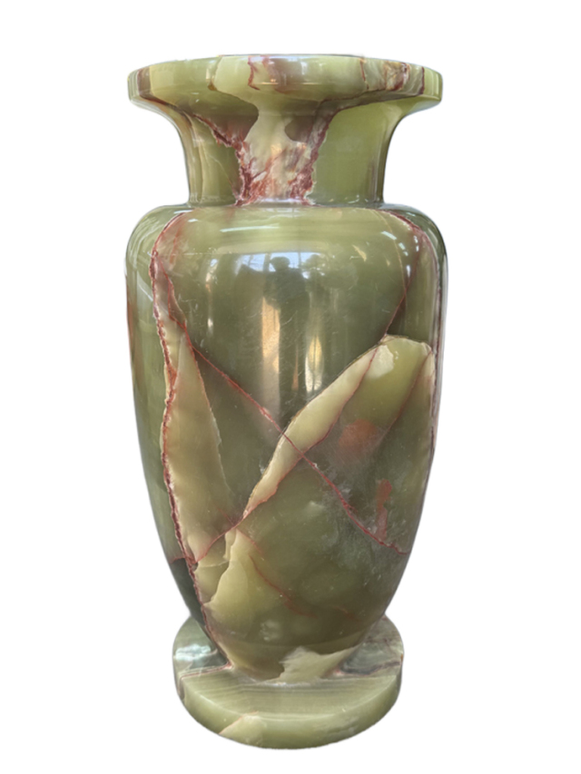 天然石花瓶 天然石の美しさ オニックス（オニキス） 花瓶 飾り壺 ONYX