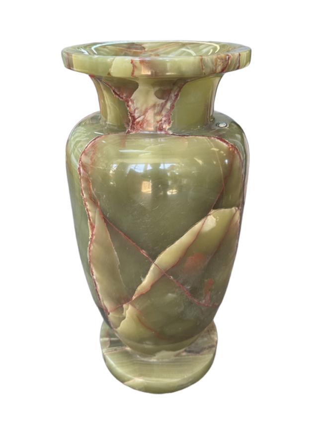 天然石の美しさ オニックス（オニキス） 花瓶 飾り壺 ONYX