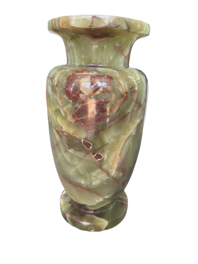 天然石の美しさ オニックス（オニキス） 花瓶 飾り壺 ONYX