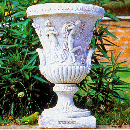 イタリア製人造石プランター・花鉢】華やかなヨーロピアンテイストの