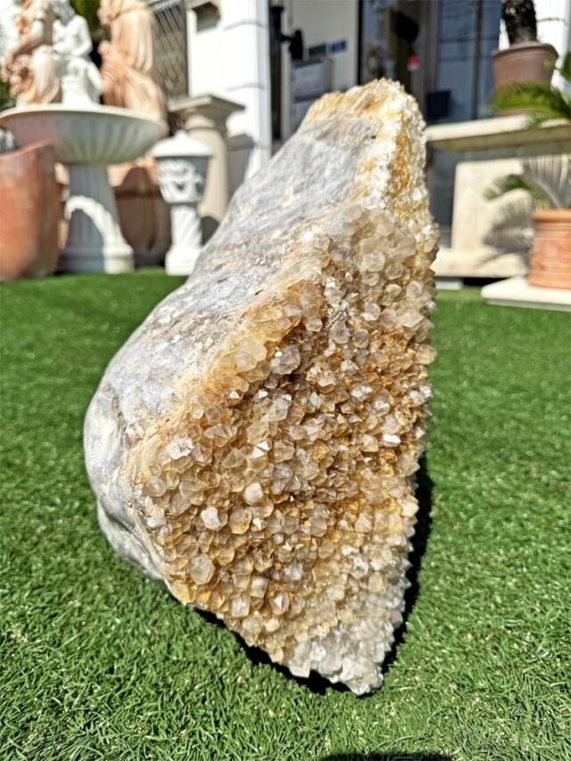 天然黄金水晶クラスター 約37.1kg クリスタル 【商品番号：m-sk011】