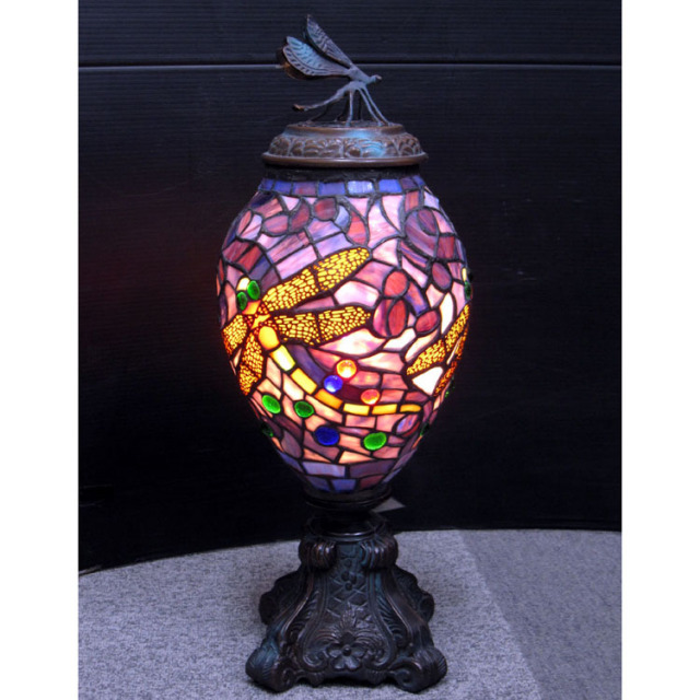 ステンドグラス　ランプ　トンボ ステンドグラスランプ「トンボ」