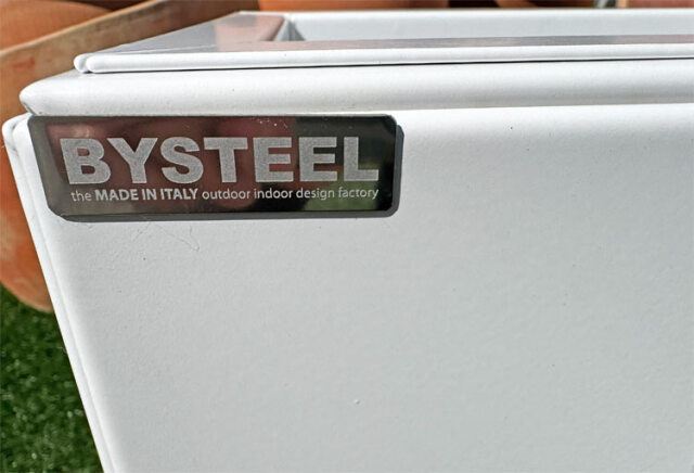 BYSTEEL テトリス I イタリア製 高級アルミプランター ロータイプ ホワイト ステファノ・ピロヴァーノ