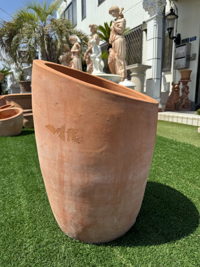 イタリア製 テラコッタプランター タラント 高さ70cm 現品限り 花鉢