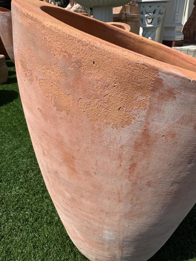 イタリア製 テラコッタプランター タラント 高さ55cm 現品限り 花鉢