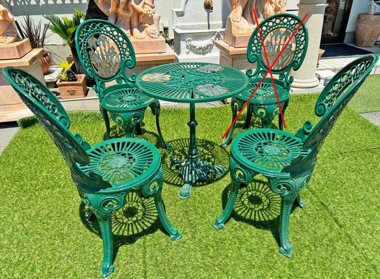 イタリア製デザイナーズファニチャー ナルシス テーブル・イス3脚セット 倉庫保管品 アウトレット 【展示品特別セール】