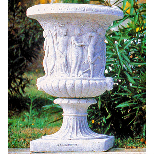 大型プランター　ネローネNERONE　イタリア製フラワーポット　【※商品番号：m-vr0651】