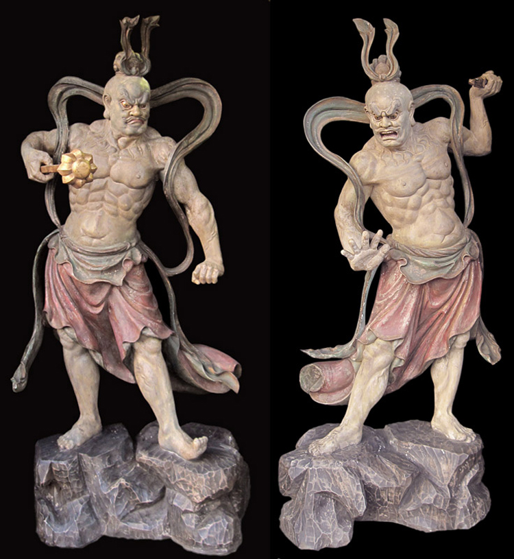 金剛力士 面 神楽面 木製 立体的な造形 木彫 金剛力士像 仁王像