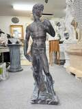 イタリア製 人物像 ダヴィデ ブロンズ仕上げ 高さ約85cm 展示品 現品限り 人造石像 【展示品特別セール】