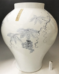 李朝 粉引扁壺 高さ約14cm 直径約23cm 韓国 花瓶 花生 朝鮮