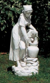 アンフォラの壷と農婦