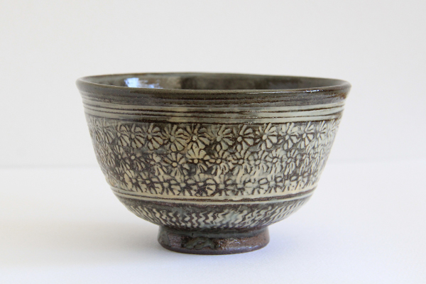抹茶茶碗 三島焼 古三島 中村与平作販売|通販