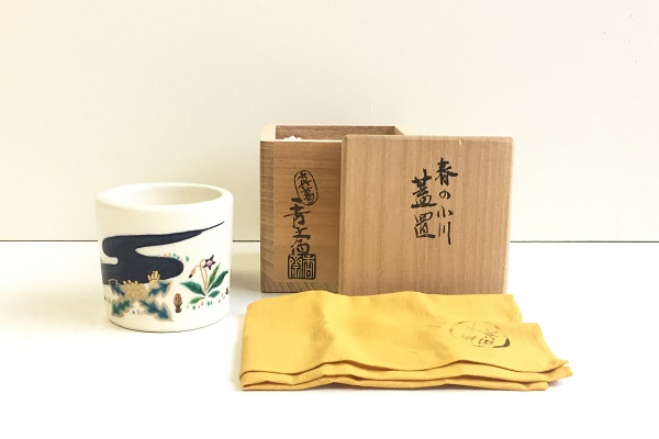 蓋置 仁清 春の小川 真葛 宮川香斎作
