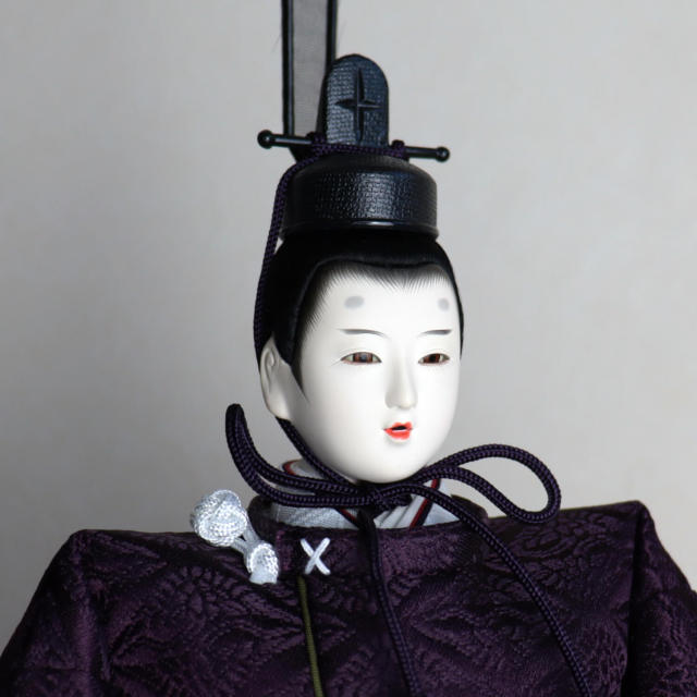 内閣総理大臣賞受賞作家 松宝作 十番 立雛 有職 向菱鶴 京製手描き屏風 