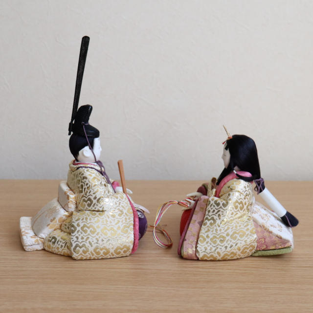 伝統的工芸品 柿沼東光作 伝産・本金令和雛 日本三大和紙 越前和紙台