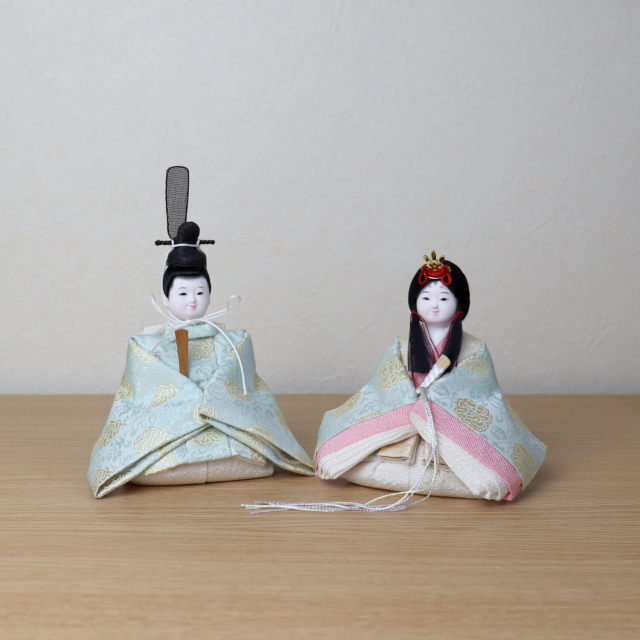 雛人形 ケース付き 伝統的なデザイン 雛人形 ケース飾り 小西実作 PICCONI 葵-あおい- Fukuおさげ髪 京製