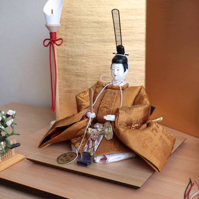 京都・大橋弌峰作 京十番正絹西陣織黄呂染 京頭：河原春水作 有職 済美