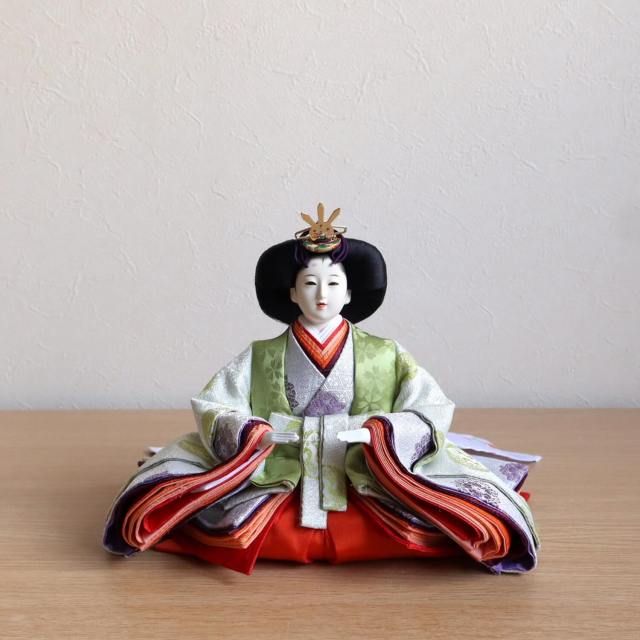 雛人形 伝統工芸士・清水光雲監修 春光作 35号 十番 黄櫨染 天皇陛下御