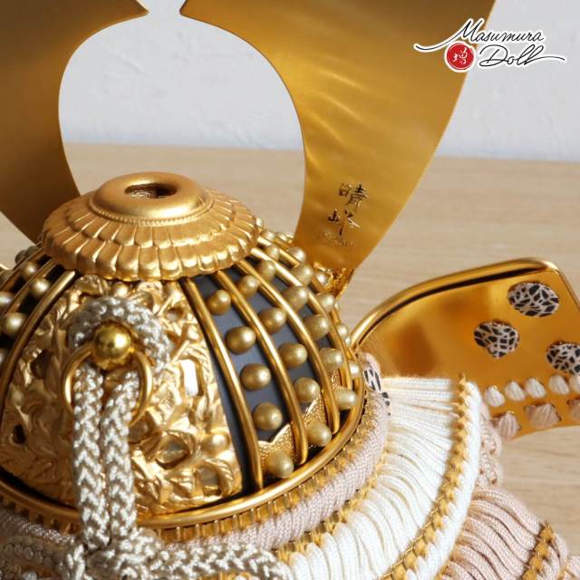 最新作 伝統工芸士・平安晴峰作 7号 淡茶糸縅 錫金物 総金物 錫製 北村