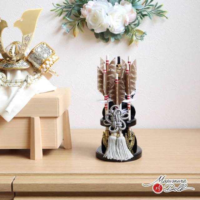 昨年度早期完売商品 選べる2種類(黒塗/白塗) 破魔弓 6号 「寿」 国鳥