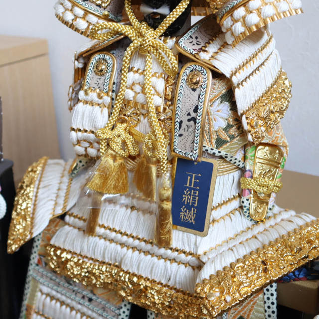 ゆうき☆　新品 人形ケース　金色　木目調　２セット 曽根人形 / No.505-193 五月人形 コンパクト 5号 アクリルケース