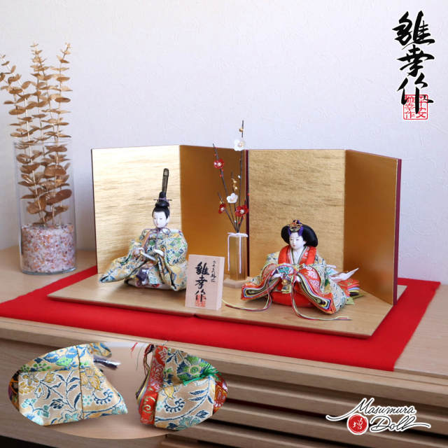 平安雛幸作 京十二番 柳サイズ 正絹西陣織 龍村美術織物 7号 済